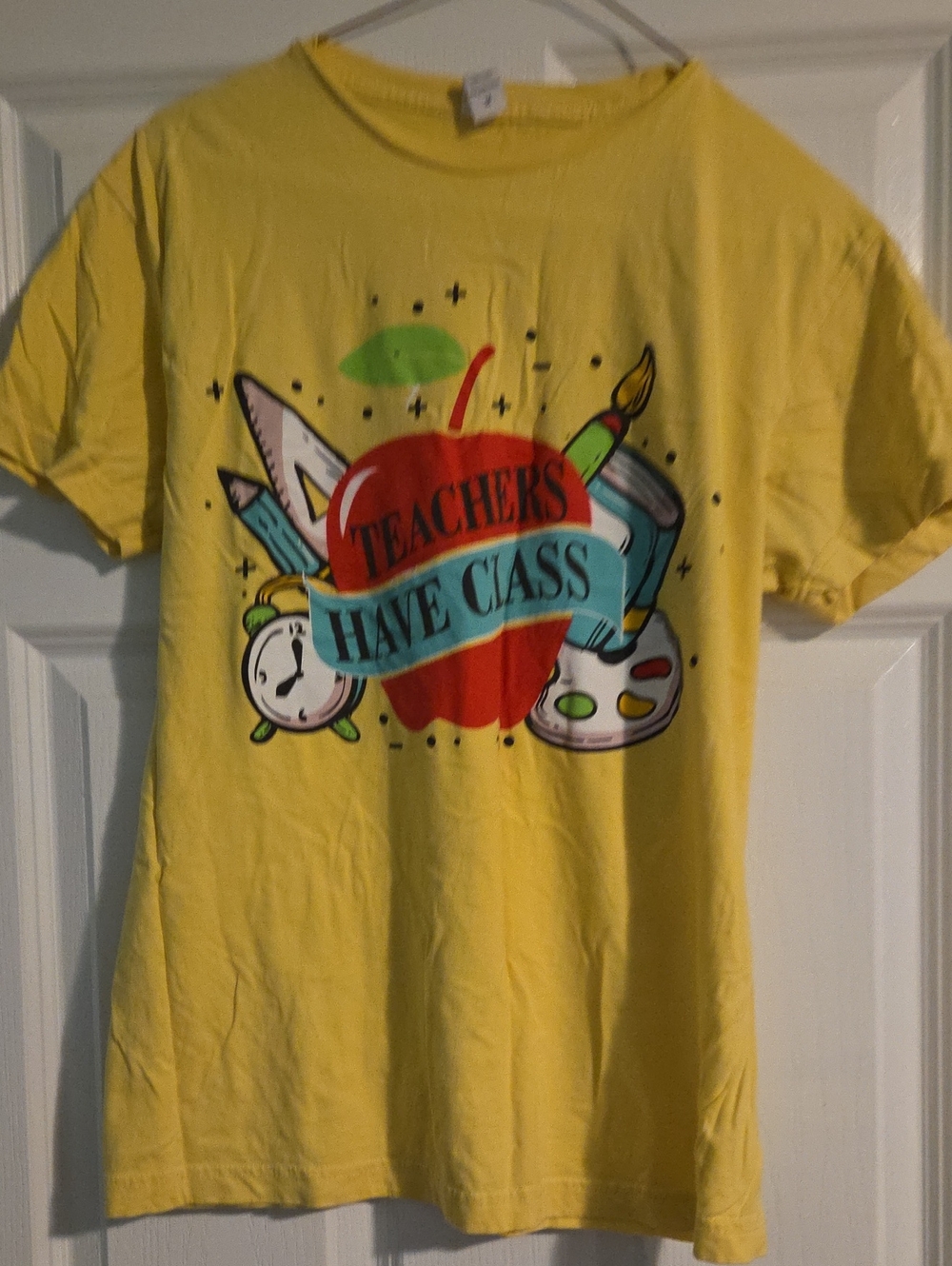 Yellow 'Teachers Have Class' Graphic T-Shirt